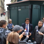 primarul Nicolae Robu porneste statia de filtrare a aerului de la Timisoara amplasata in Piata Sfantul Gheorhe