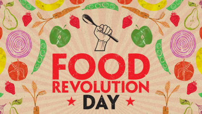 Food Revolution Day: Celebrul bucătar britanic Jamie Oliver pledează pentru educaţie alimentară în şcoli