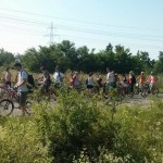 Tură ciclistă bănăţeană, marca Verde pentru Biciclete