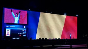 Marian Drăgulescu pe podiumul de premeire