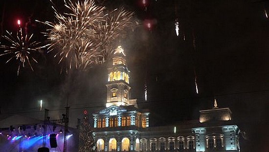 Revelion în aer liber la Arad