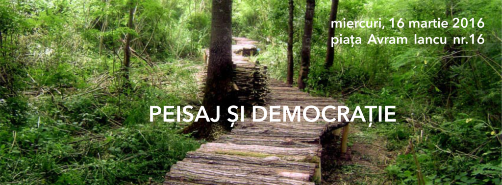 "Peisaj şi Democraţie" - dialog despre Arhitectură şi Design cu Alexandru Ciobotă la Club ABC