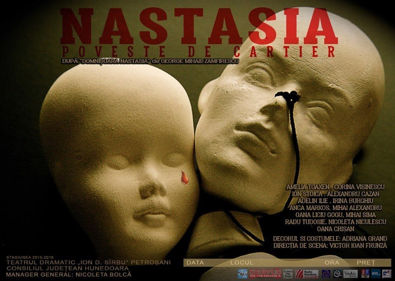 "Nastasia - Poveste de Cartier" - premieră la Teatrul I.D.Sârbu