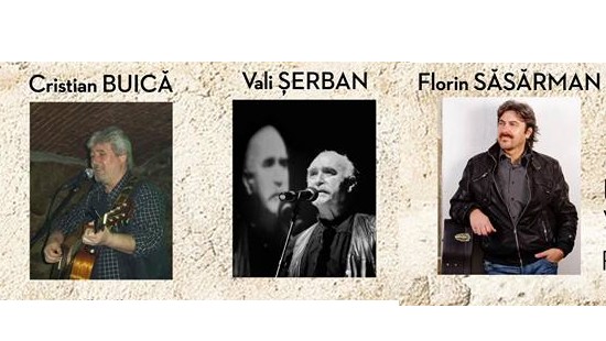 Taifas cu menestreli: seară de muzică folk cu Cristian Buică, Vali Șerban și Florin Săsăsrman