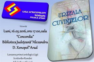 Filiala Arad a "Ligii Scriitorilor din România" îşi lansează prima antologie la Biblioteca "A.D.Xenopol"