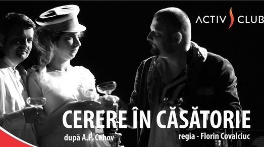 "Cerere în Căsătorie" de A.P.Cehov, spectacol în aer liber, la "Activ Club"
