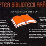 "Noaptea Bibliotecii Arădene" la Biblioteca Judeţeană "A.D.Xenopol" şi la Filiala din Aurel Vlaicu