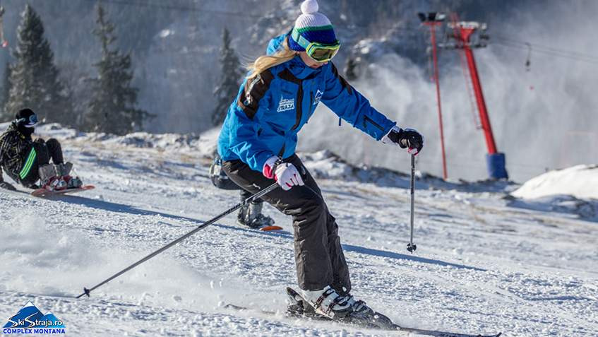 Condiții de schi la Straja. Pârtiile, întreținute cu tunuri de zăpadă artificială