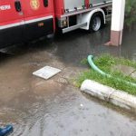 Inundatie pe strada Lamaitei