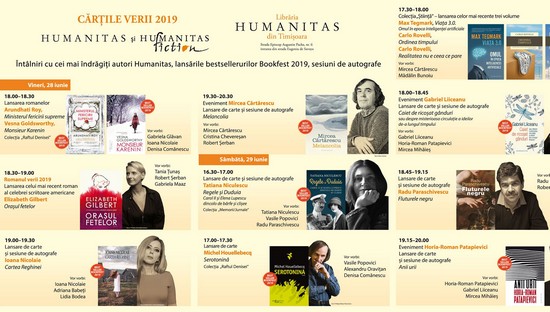 Două zile de lansări de carte și sesiuni de autografe la Librăria Humanitas Timișoara