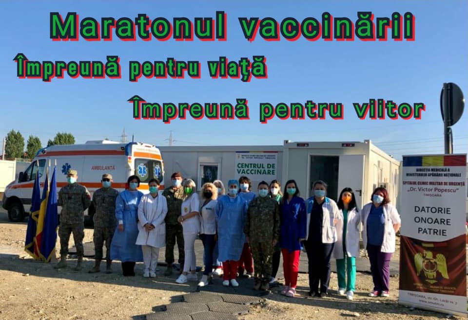 Maratonul vaccinării de Ziua Armatei la Timișoara