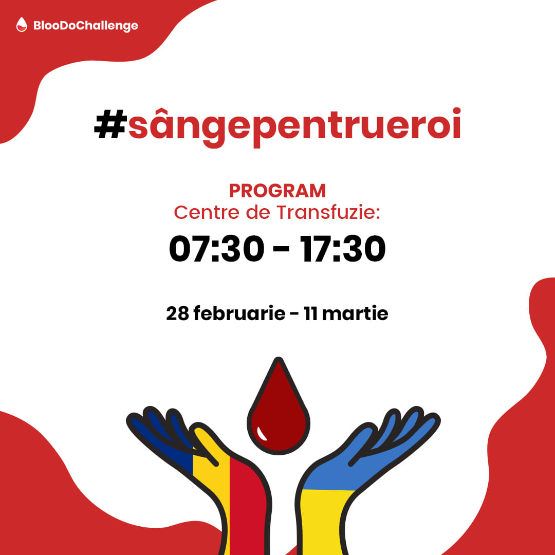 La Timișoara a început campania de donare “Sânge pentru Ucraina”