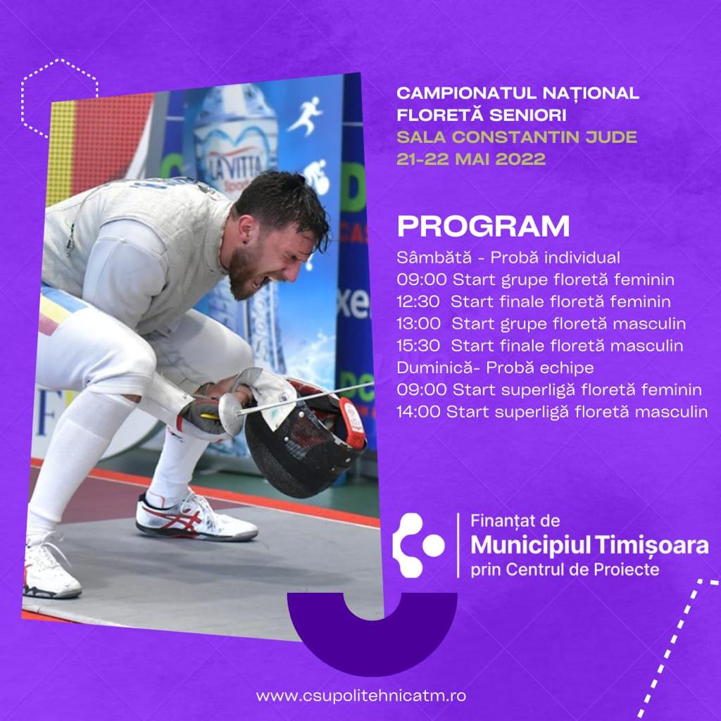 Timișoara găzduiește Campionatul Național de floretă Timișoara găzduiește Campionatul Național de floretă