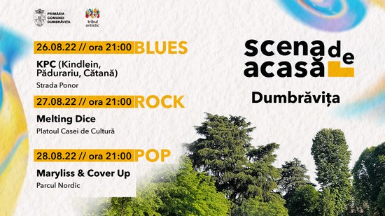 Scena de acasă, la Dumbrăvița. Concerte de muzică jazz-blues, rock și pop