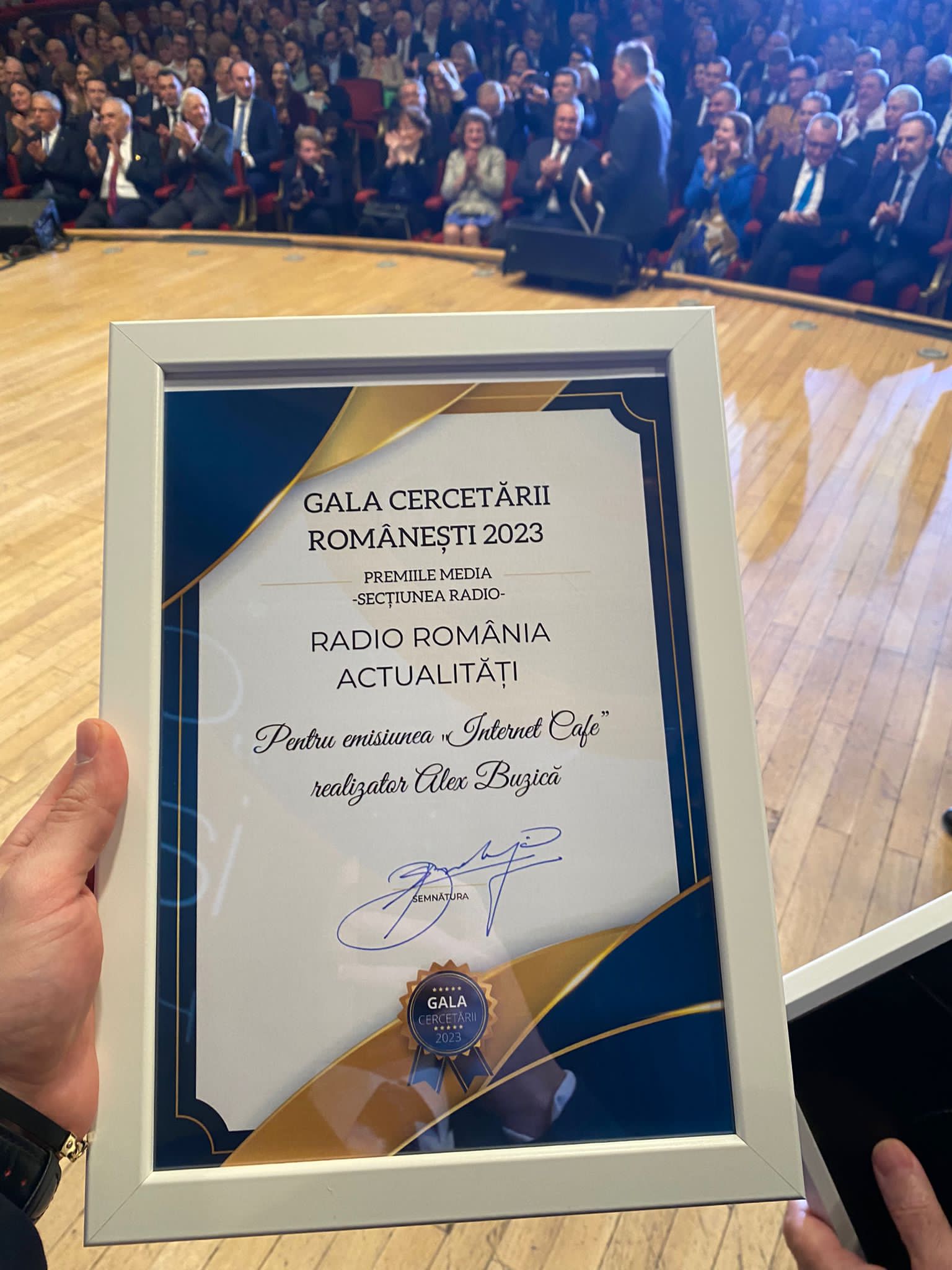 Aplauze pentru Radio România la Gala Cercetării Românești
