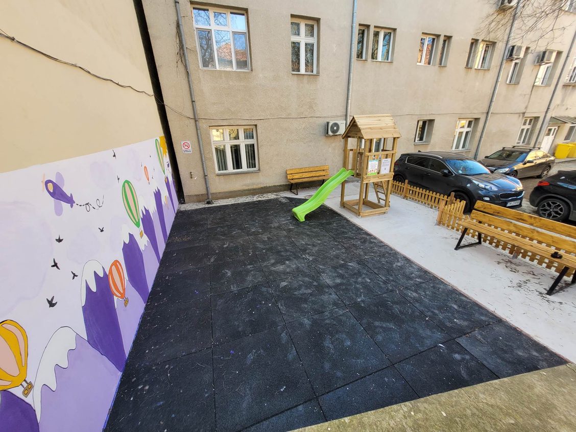 Spațiu de joacă pentru copiii internați la Clinica de Pediatrie a Spitalului Județean din Timișoara