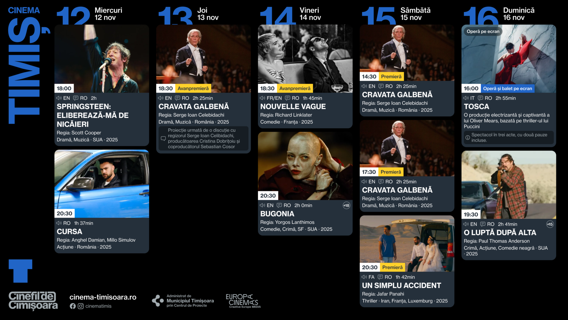 cinema timis program