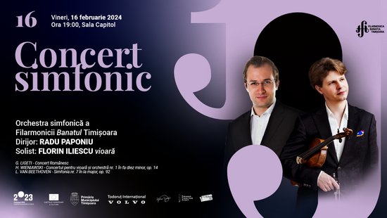 Concert simfonic la Filarmonica Banatul. Dirijor: Radu Paponiu