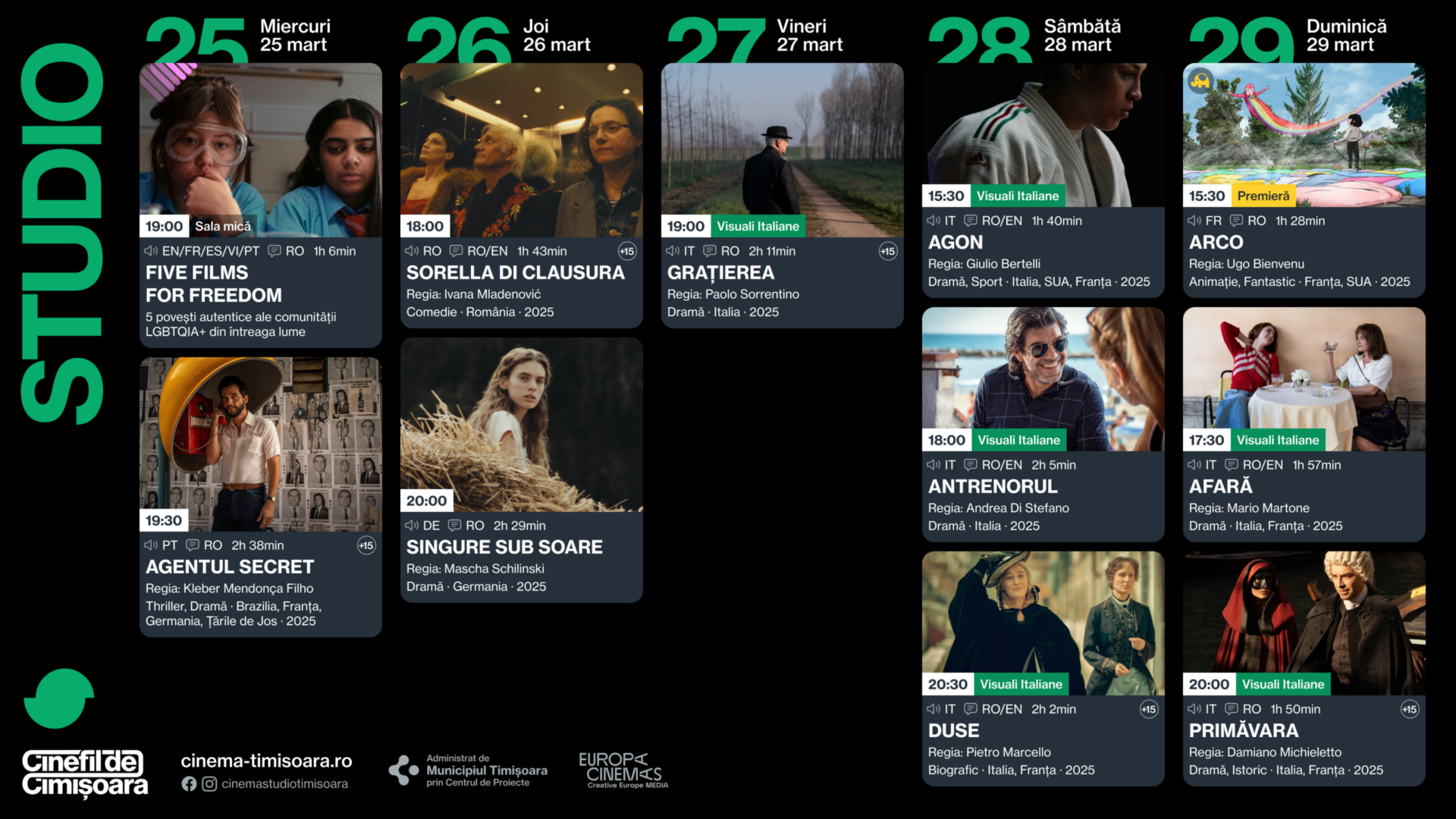 Program_ul saptamanii la Cinema Studio