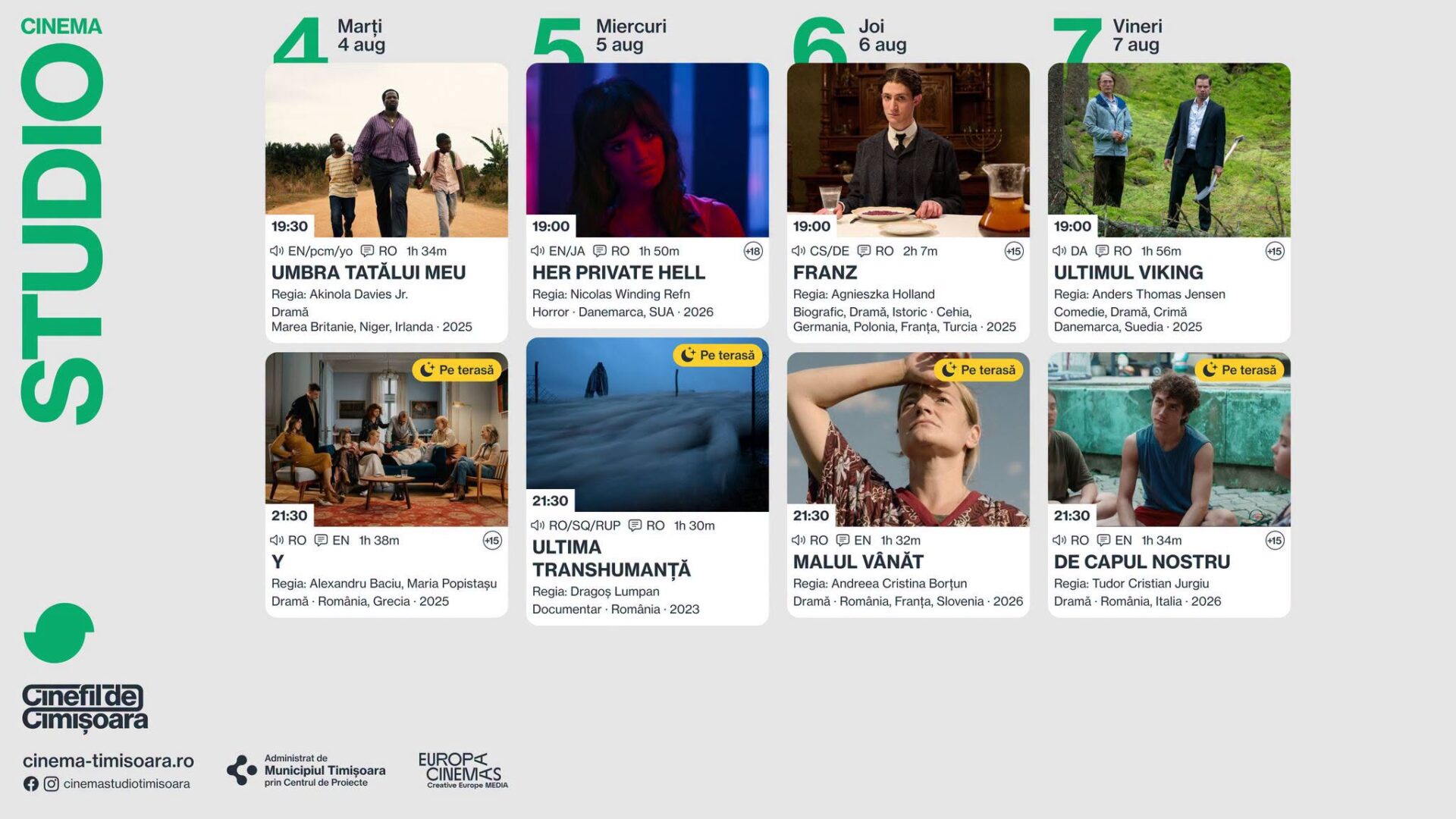 program cinema studio timisoara