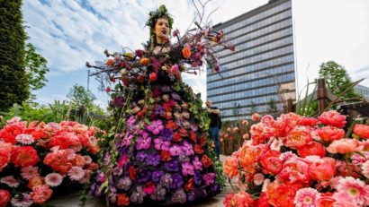 Festivalul Artei Florale: instalații din mii de flori naturale la Timișoara