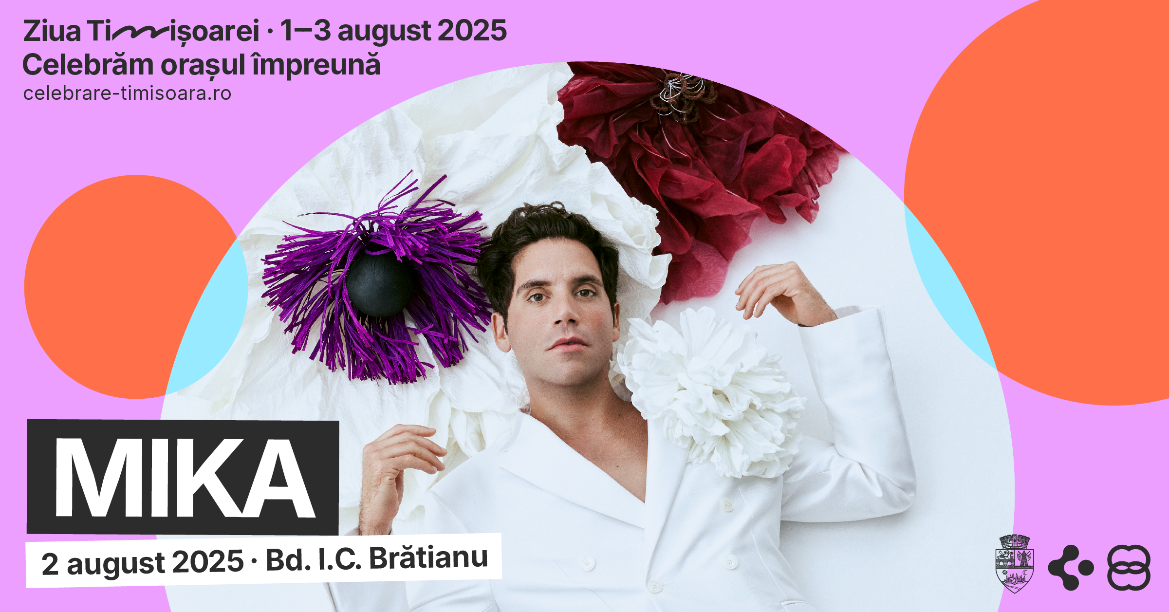 Ziua Timișoarei 2025: MIKA, James Bay și Theo Rose urcă pe scenă