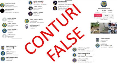 Peste 160 de conturi TikTok care utilizau ilegal însemnele Poliţiei Române au fost eliminate