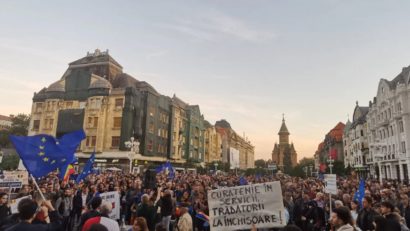 Peste 1.000 de timișoreni la mitingul pro-Europa