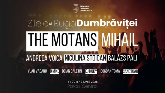 The Motans, Mihail și Andreea Voica la Ziele și Ruga Dumbrăviței 2025