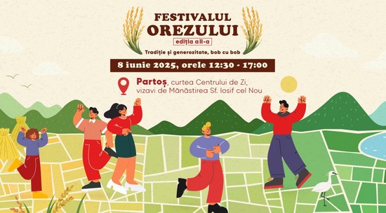 Festivalul Orezului la Partoș, cu muzică, bucate tradiționale și târg caritabil
