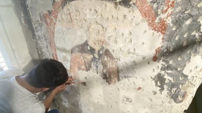 Noi fresce descoperite în Sala Dietei de la Castelul Corvinilor