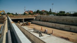 Pasajul Solventul din Timișoara, 80% finalizat. Deschiderea pentru trafic, planificată până la finalul anului
