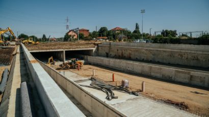Pasajul Solventul din Timișoara, 80% finalizat. Deschiderea pentru trafic, planificată până la finalul anului