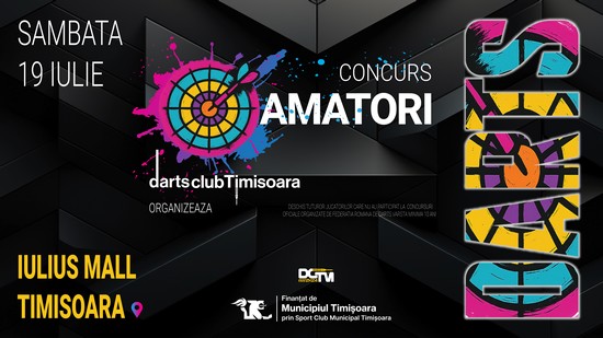 Timișoara țintește sus - Concurs de darts pentru amatori, la Iulius Town