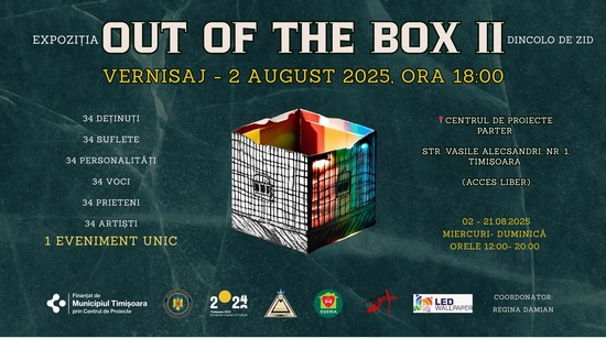 OUT OF THE BOX II – Vocea din spatele zidurilor: artă, reflecție și o a doua șansă