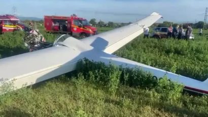 Un avion de mici dimensiuni s-a prăbuşit în zona Orăştie