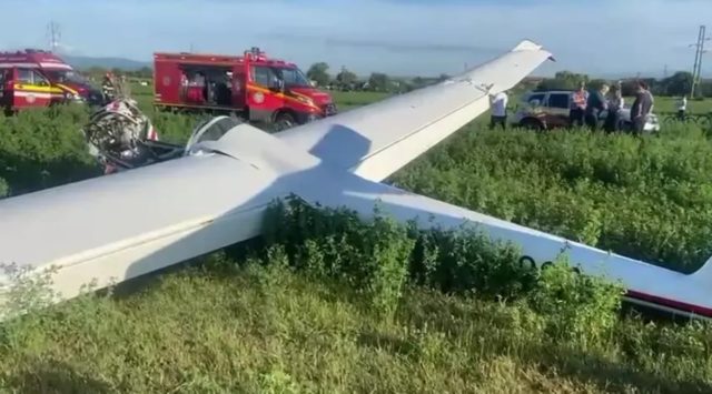 Un avion de mici dimensiuni s-a prăbuşit în zona Orăştie
