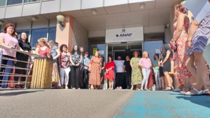 Un nou protest la ANAF în Timișoara: angajații cer dialog cu Guvernul