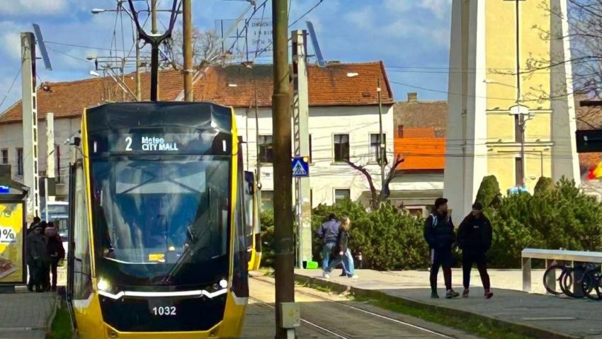 Circulația tramvaielor, deviată temporar pe bulevardul Dâmbovița din Timișoara