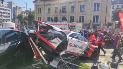 Accident în centrul Timișoarei, la Super Rally