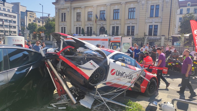 Accident în centrul Timișoarei, la Super Rally