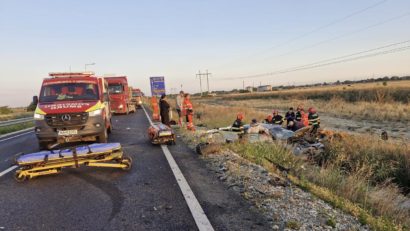 Accident soldat cu patru răniți pe centura Timișoarei