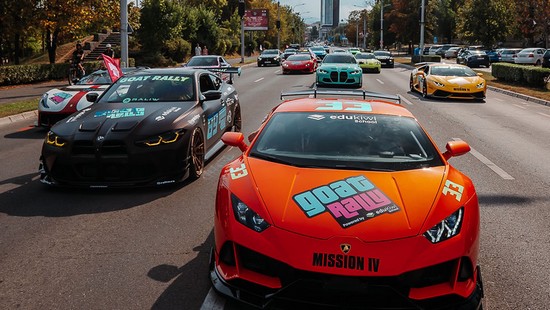 GOAT Rally 2025, spectacol al supercarurilor în Piața Unirii din Timișoara