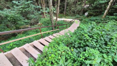 Cascada Lolaia din Retezat, scară nouă pentru turiști