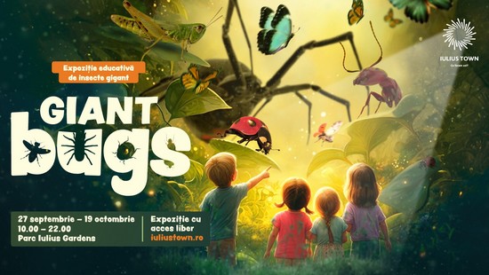 Expoziția educativă „Giant Bugs” aduce în Iulius Town o lume nevăzută, mărită de mii de ori