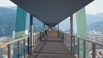 Funicularul din Reșița devine zonă de promenadă la înălțime