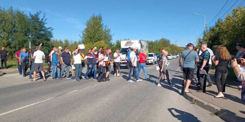 Protest spontan la ArcelorMittal Hunedoara