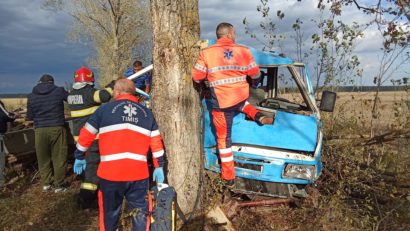 Tânăr de 16 ani, rănit într-un accident în Timiș