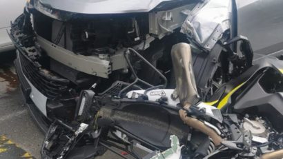 Doi răniți în urma unui accident în lanț la Timișoara