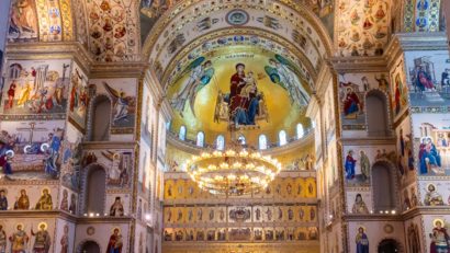 Slujba de sfințire a picturii Catedralei Naționale, oficiată de doi patriarhi | VIDEO